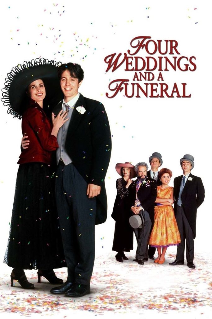 โปสเตอร์ ไปงานแต่งงาน 4 ครั้ง หัวใจนั่งเฉยไม่ได้แล้ว 1994 Four Weddings and a Funeral